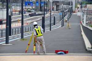 Construction,Workers,,Land,Surveyors,,Japan